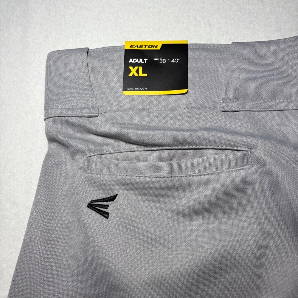 Easton HNR‎ Open Bottom Baseball Pants Mens XL Gray 8069984 New